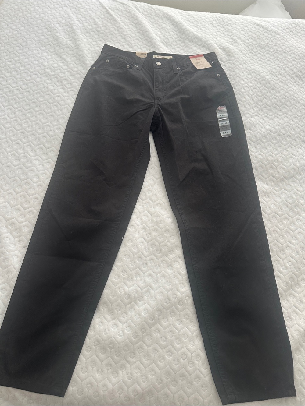 Levi's Men's Black Straight Jeans